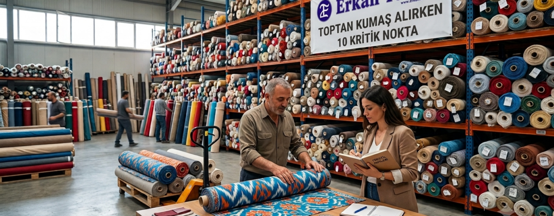 Toptan kumaş alımında yanlış tedarikçi seçimi maliyetli hatalara yol açar. Gramajdan MOQ'ya, 10 maddede güvenli ve karlı toptan kumaş alımının sırları. Hedef anahtar kelimeler: toptan kumaş, toptan kumaş alırken dikkat edilmesi gerekenler, güvenilir kumaş tedarikçisi, kumaş MOQ, kumaş gramaj testi