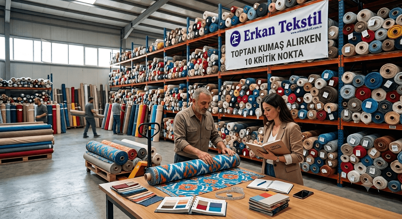 Toptan kumaş alımında yanlış tedarikçi seçimi maliyetli hatalara yol açar. Gramajdan MOQ'ya, 10 maddede güvenli ve karlı toptan kumaş alımının sırları. Hedef anahtar kelimeler: toptan kumaş, toptan kumaş alırken dikkat edilmesi gerekenler, güvenilir kumaş tedarikçisi, kumaş MOQ, kumaş gramaj testi